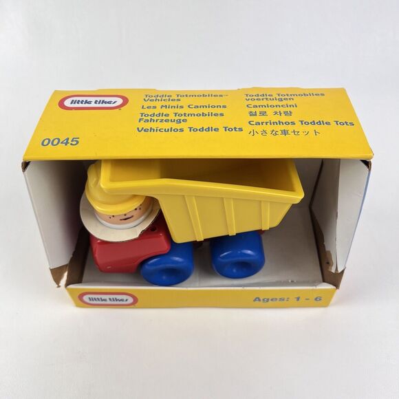 LITTLE TIKES Toddle Totmobiles Vehicles Dump Truck Construction 0045 VTG 90s USA - Picture 2 of 9